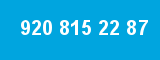 920 815 22 87